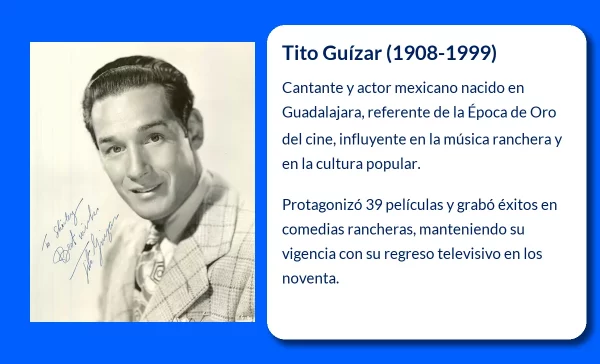 Tito Guízar (1908-1999): El cantante y actor mexicano que conquistó las pantallas de cine