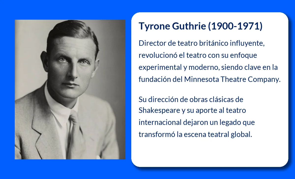 Tyrone Guthrie (1900-1971). El genio teatral británico que revolucionó el escenario