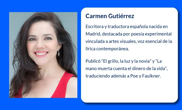 Carmen Gutiérrez (1957-VVVV). Escritora