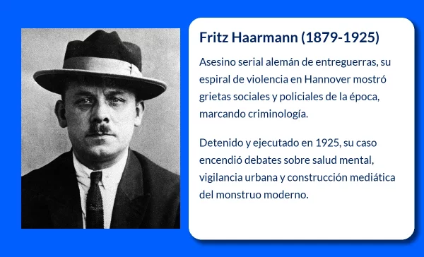Fritz Haarmann (1879-1925). El Carnicero de Hannover: Un asesino legendario de la Alemania postbélica