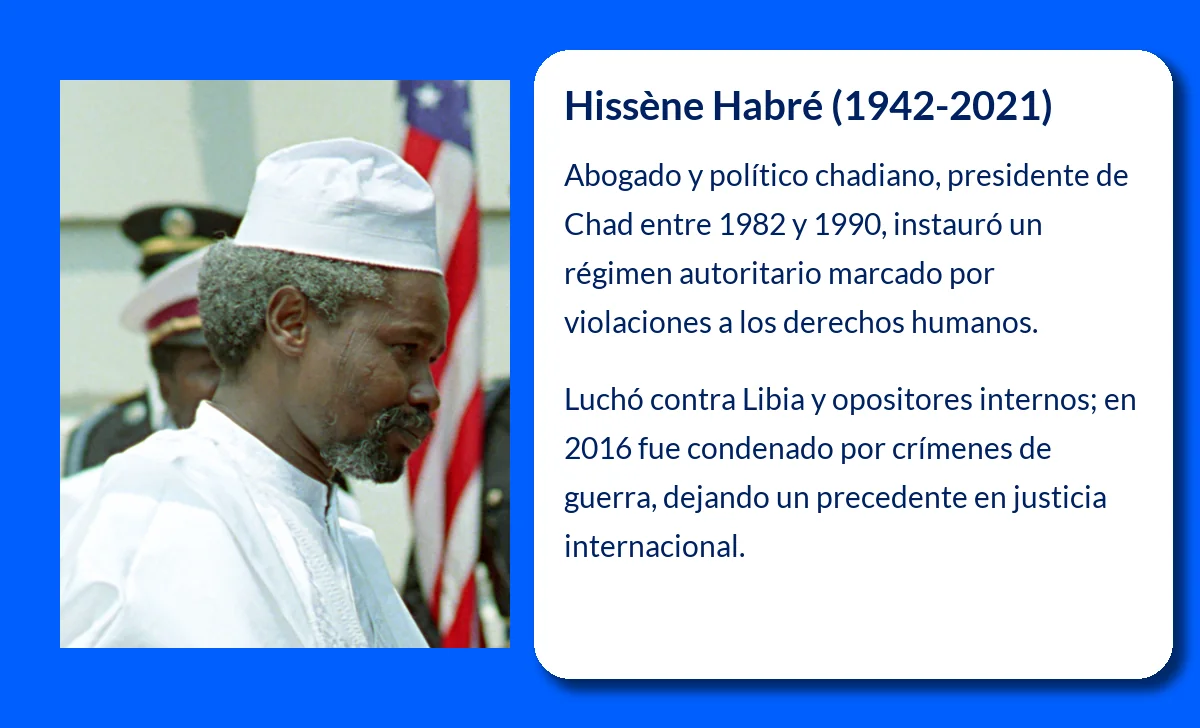 Hissène Habré (1942-2021). El polémico presidente del Chad que marcó la historia del país