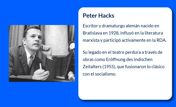 Peter Hacks (1928-VVVV): El escritor alemán que marcó la literatura del siglo XX
