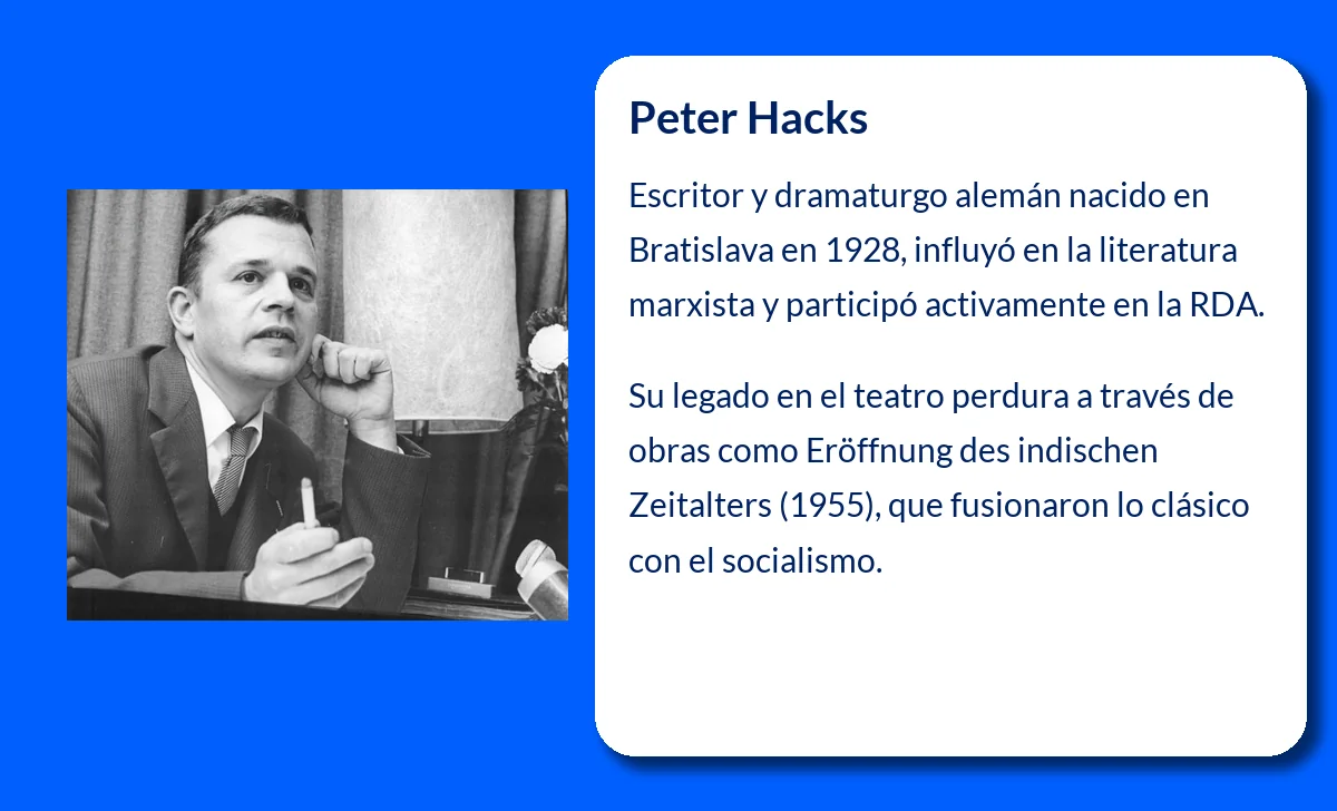 Peter Hacks (1928-VVVV): El escritor alemán que marcó la literatura del siglo XX