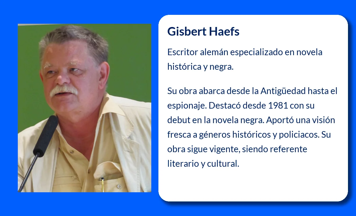 Gisbert Haefs (1950-VVVV). El prolífico escritor alemán y su huella en la novela histórica