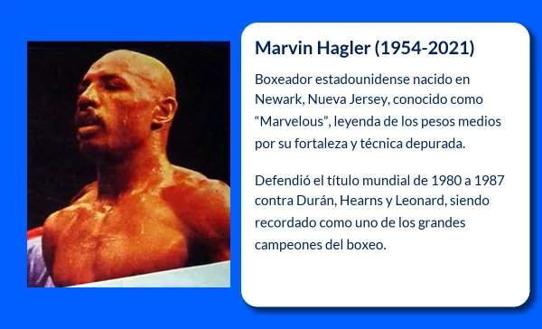 Marvin Hagler (1954-2021). El legendario campeón de los pesos medios que dejó una huella imborrable en el boxeo mundial