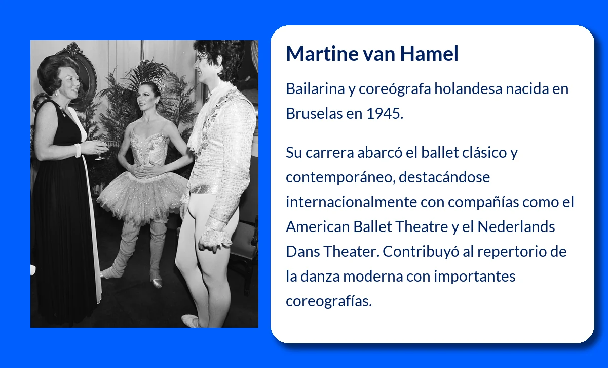 Martine van Hamel (1945-VVVV). La coreógrafa y bailarina que marcó historia en el ballet estadounidense
