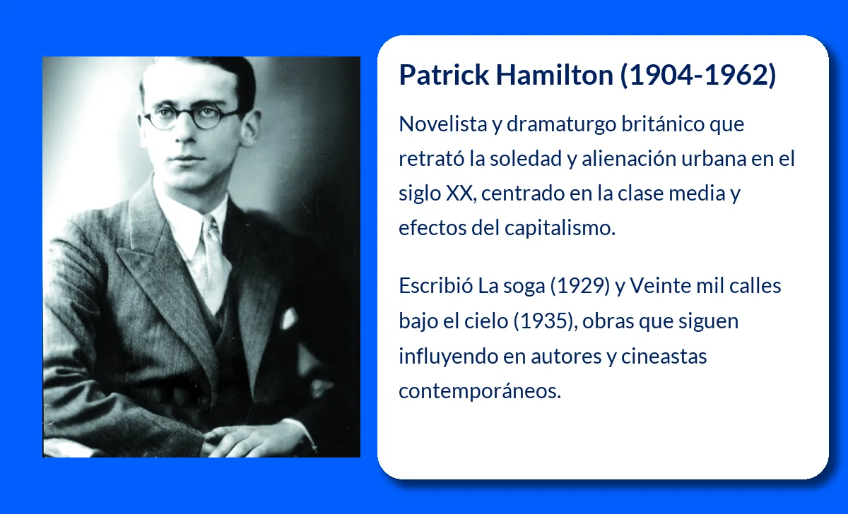 Patrick Hamilton (1904-1962): El escritor que desnudó la soledad urbana y la decadencia humana
