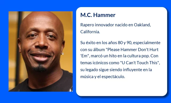 M.C. Hammer (1962-VVVV): El innovador del rap que llevó el género al espectáculo