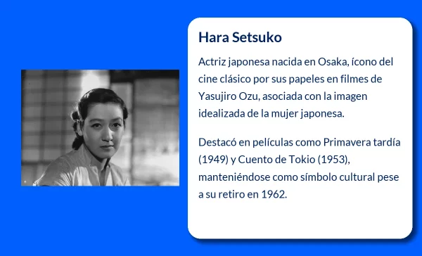 Hara Setsuko (1920-VVVV): La estrella silenciosa del cine japonés