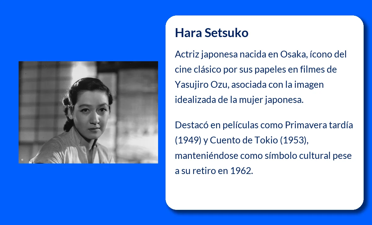 Hara Setsuko (1920-VVVV): La estrella silenciosa del cine japonés