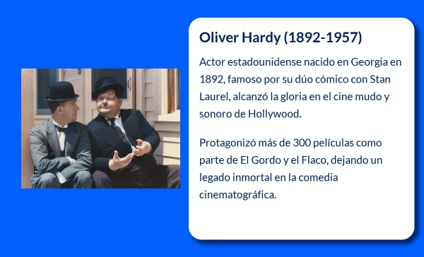 Oliver Hardy (1892-1957): El Gordo y el Flaco