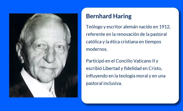 Bernhard Haring (1912-VVVV). El teólogo y escritor que influyó en la pastoral católica
