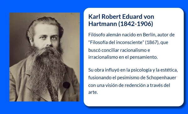 Karl Robert Eduard von Hartmann (1842-1906): Filósofo alemán y la reconciliación del racionalismo con el irracionalismo