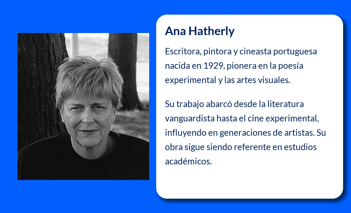 Ana Hatherly (1929-VVVV): La escritora
