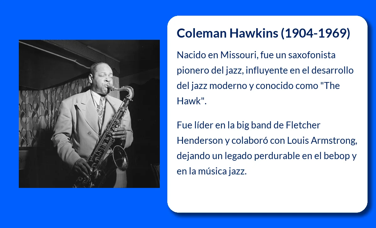 Coleman Hawkins (1904-1969): El saxofonista pionero que revolucionó el jazz