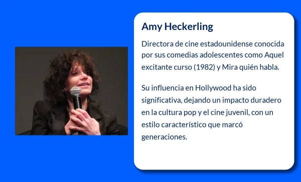 Amy Heckerling (1954-VVVV): La directora de cine que revolucionó las comedias adolescentes