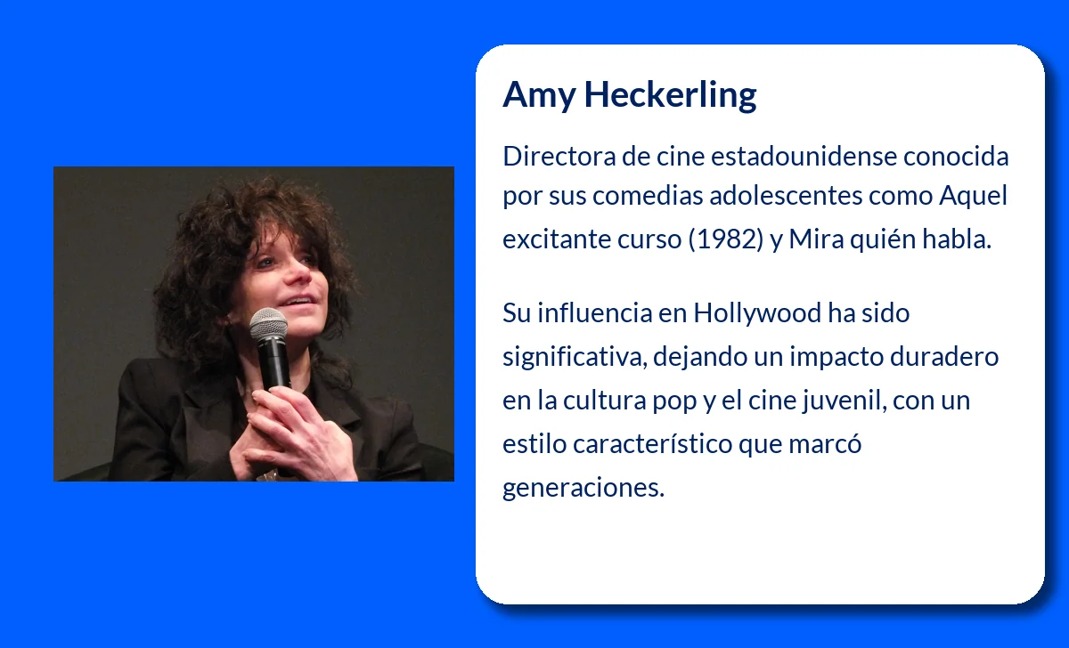 Amy Heckerling (1954-VVVV): La directora de cine que revolucionó las comedias adolescentes