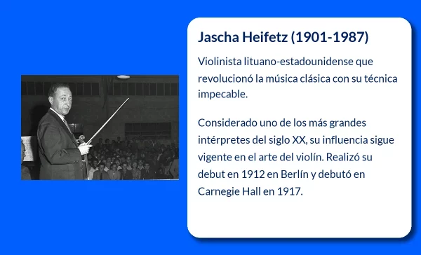 Jascha Heifetz (1901-1987). El virtuoso del violín que redefinió la perfección técnica