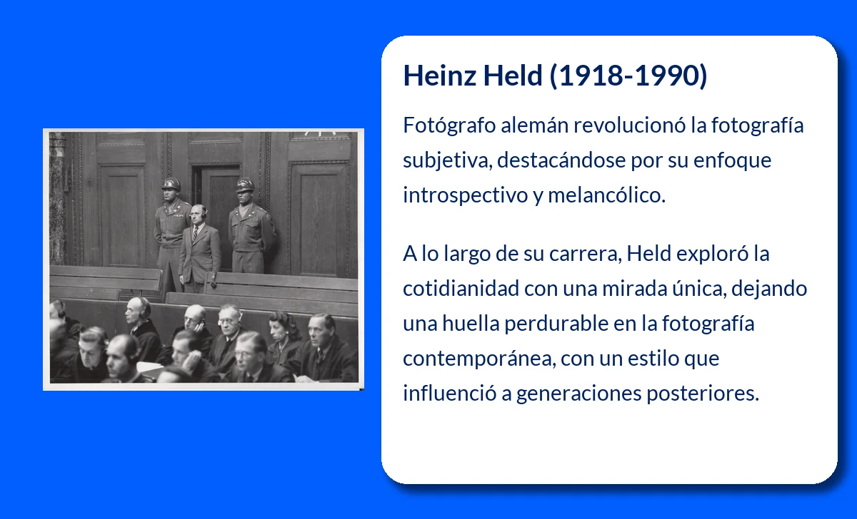 Heinz Held (1918-1990). El fotógrafo que transformó la fotografía subjetiva