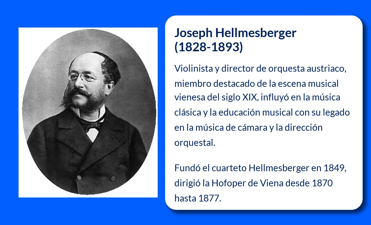 Joseph Hellmesberger (1828-1893): El violinista austríaco que dejó huella en la música clásica