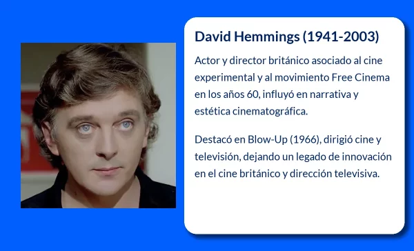David Hemmings (1941-2003). El actor británico que marcó la historia del cine con Blow-Up