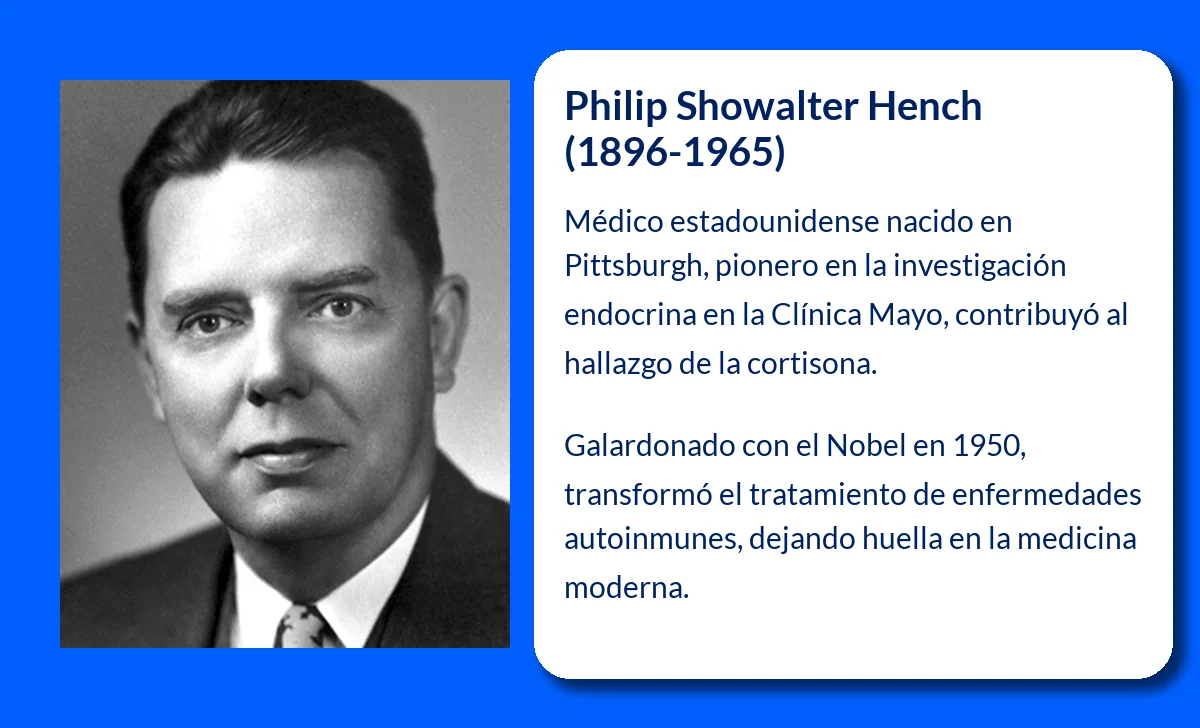 Philip Showalter Hench (1896-1965): El pionero en el descubrimiento de la cortisona y su impacto en la medicina moderna