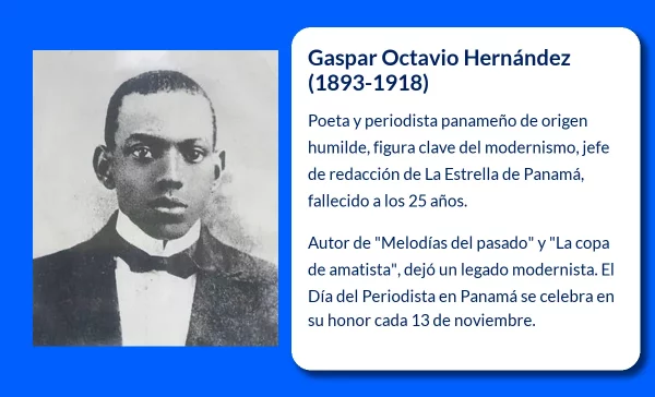 Gaspar Octavio Hernández. Poeta y periodista panameño con exquisitos matices modernistas