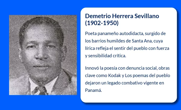 Demetrio Herrera Sevillano. El verdadero poeta del pueblo panameño
