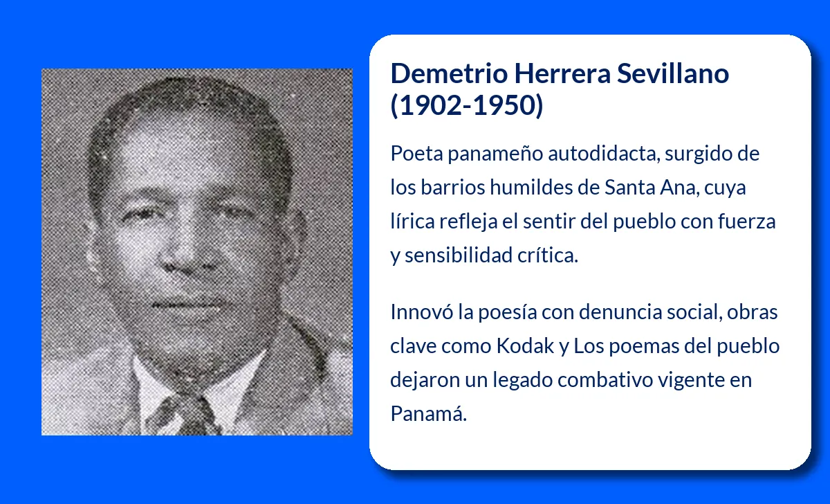 Demetrio Herrera Sevillano. El verdadero poeta del pueblo panameño