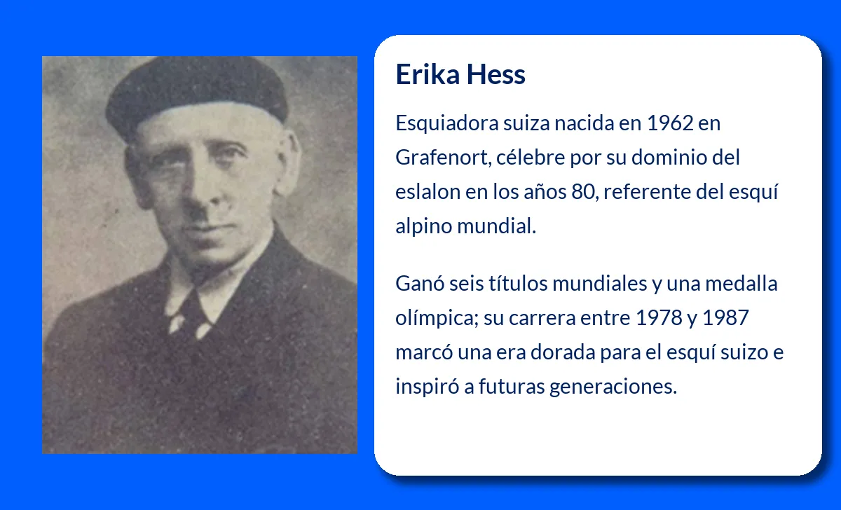 Erika Hess. La reina del eslalon suizo que conquistó el mundo del esquí