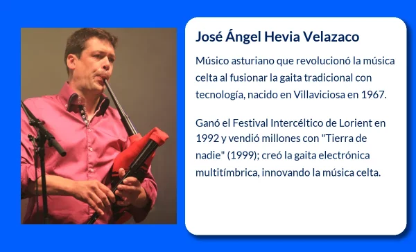 Hevia. El músico asturiano que fusionó la gaita con la tecnología electrónica
