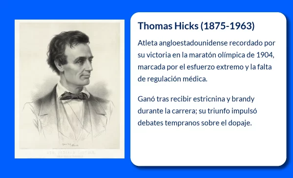 Thomas Hicks. El atleta que ganó un oro olímpico entre trampas y estricnina