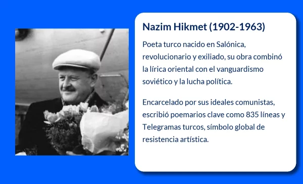 Nazim Hikmet. El poeta que unió oriente y occidente en su poesía revolucionaria