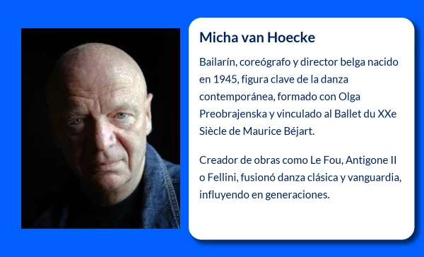 Micha van Hoecke (1945-VVVV): El influyente bailarín