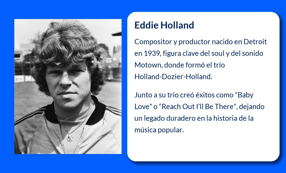 Eddie Holland. El compositor y productor estadounidense que dejó huella en la música soul.