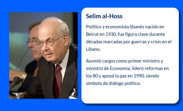 Selim al-Hoss. El político y economista libanés que marcó una era