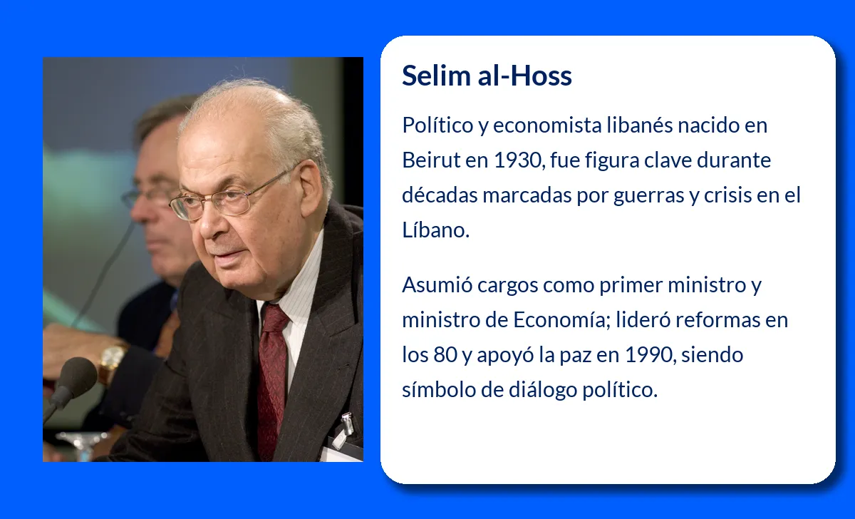 Selim al-Hoss. El político y economista libanés que marcó una era
