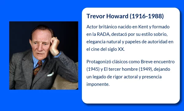 Trevor Howard. El caballero del cine británico que dejó huella en la gran pantalla