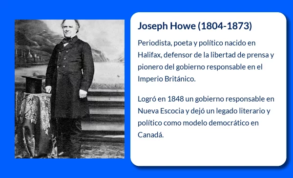 Joseph Howe (1804-1873). El pionero del periodismo y la política en Nueva Escocia
