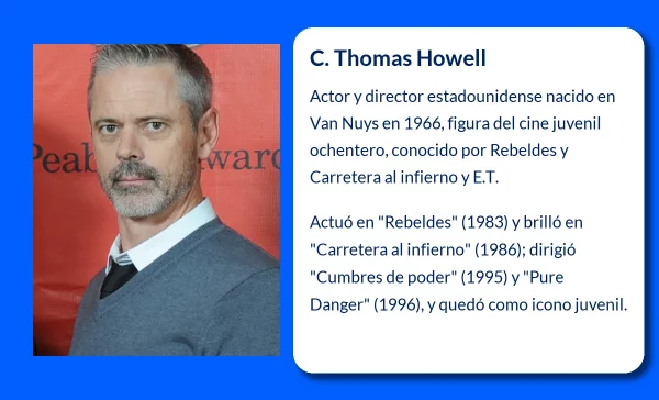 C. Thomas Howell. El actor que desafió las reglas de Hollywood desde los años 80