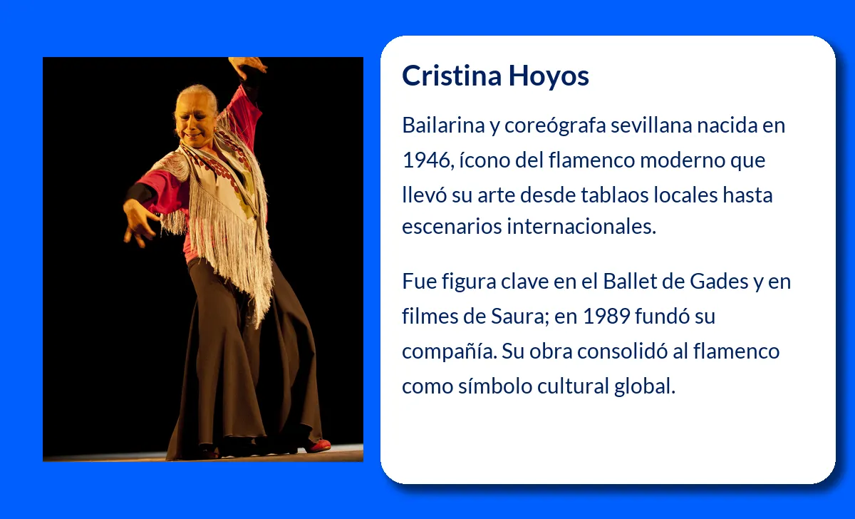 Cristina Hoyos. La gran figura del flamenco contemporáneo que conquistó los escenarios del mundo