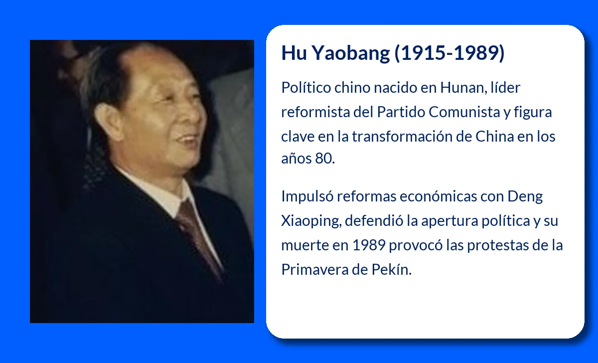 Hu Yaobang. El líder reformista que marcó la transición de China