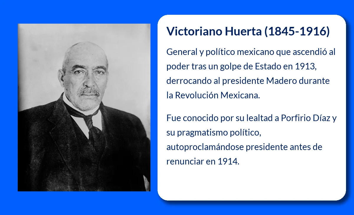 Victoriano Huerta (1845-1916). El polémico general que alteró el curso de la Revolución Mexicana