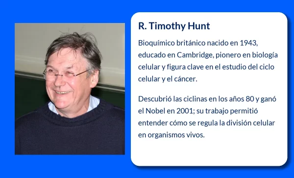 R. Timothy Hunt. El bioquímico británico que revolucionó el estudio del ciclo celular