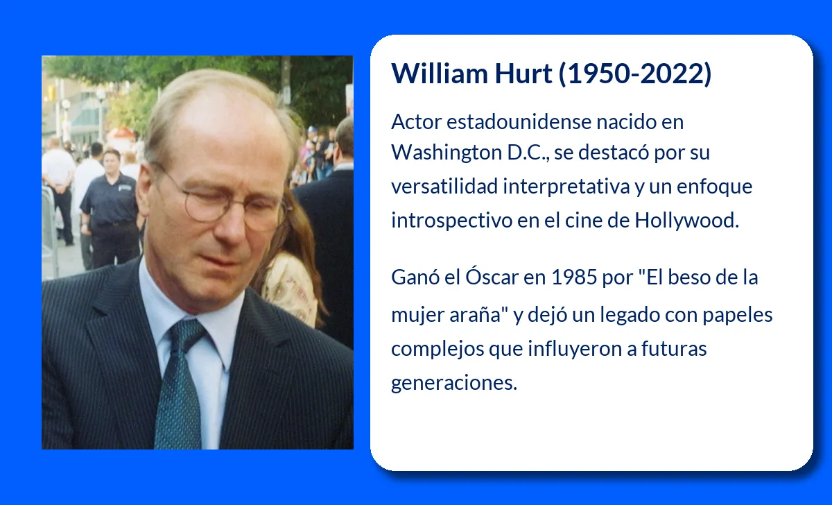 William Hurt. El legado de un actor único en Hollywood