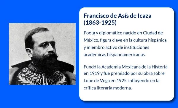 Francisco de Asís de Icaza. El Poeta y Diplomático Mexicano que Contribuyó a la Historia Literaria y Cultural