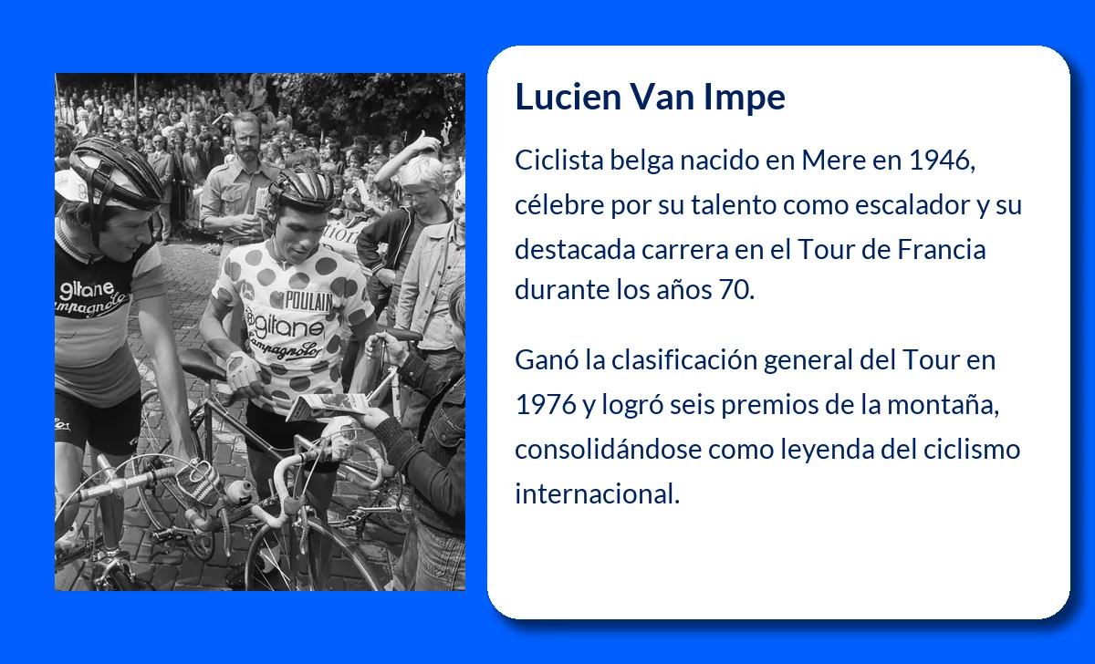 Lucien Van Impe. El ciclista belga que conquistó el Tour de Francia