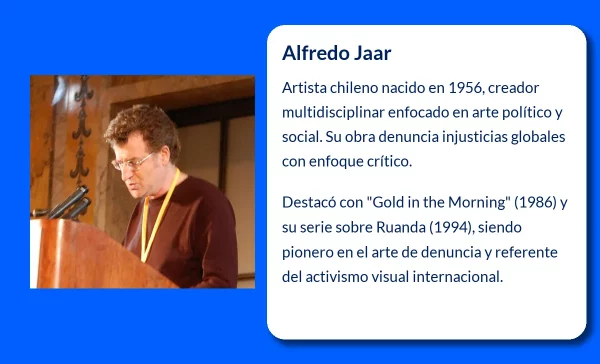 Alfredo Jaar. El artista chileno que retrató la tragedia de Ruanda