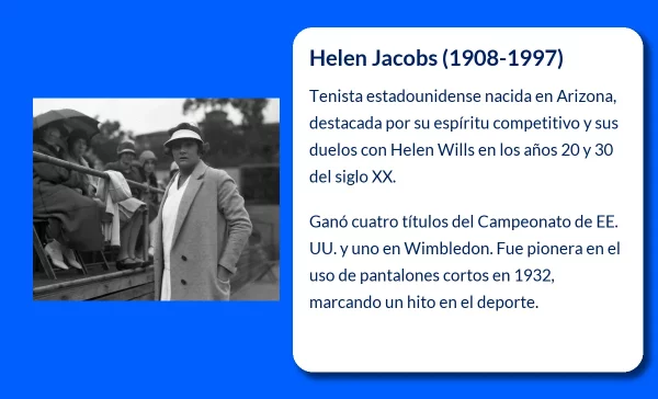 Helen Jacobs. La luchadora incansable que conquistó el tenis mundial