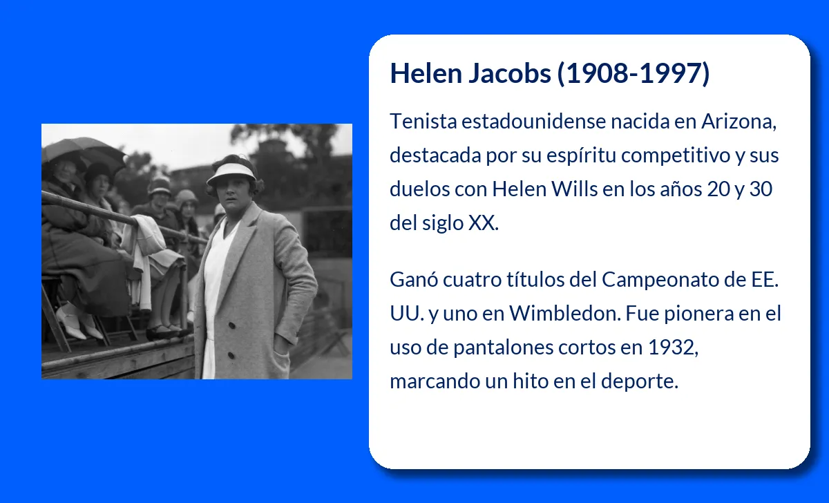 Helen Jacobs. La luchadora incansable que conquistó el tenis mundial